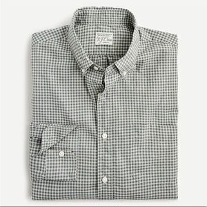 J. Crew Secret Wash Classic Fit Gingham Button Down, XLT